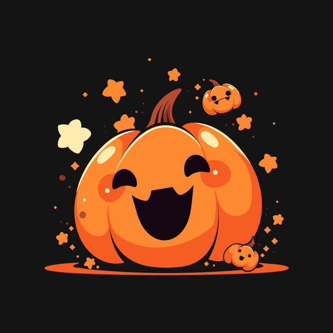 Kawaii Pumpkin Halloween-Womens-Basic-Tee-neverbluetshirts