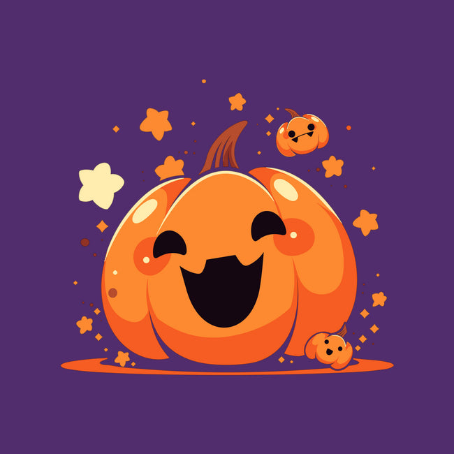 Kawaii Pumpkin Halloween-Womens-Basic-Tee-neverbluetshirts