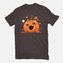 Kawaii Pumpkin Halloween-Womens-Basic-Tee-neverbluetshirts