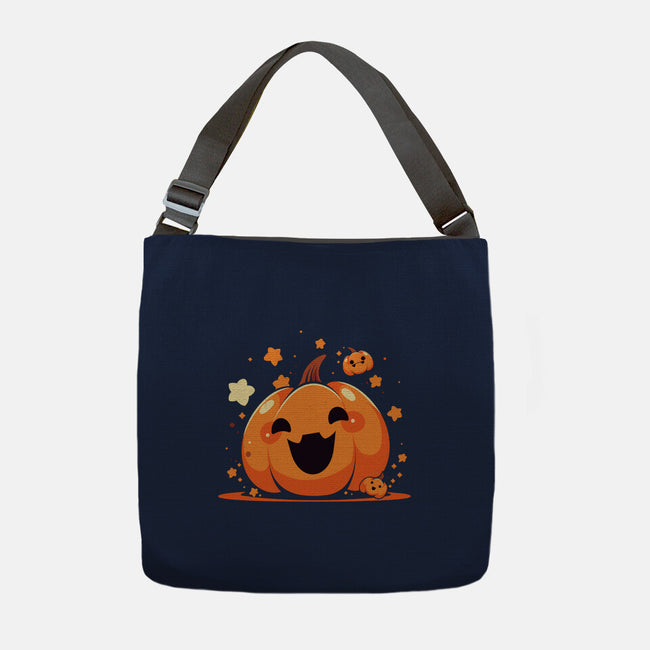 Kawaii Pumpkin Halloween-None-Adjustable Tote-Bag-neverbluetshirts