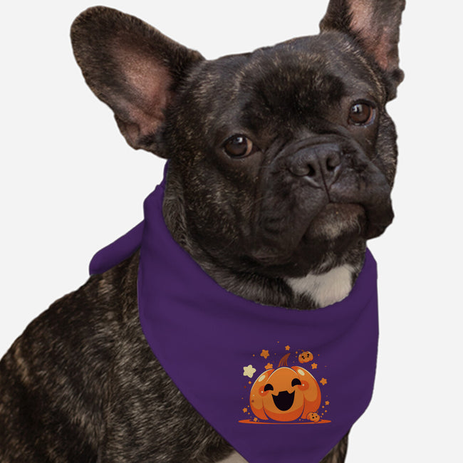 Kawaii Pumpkin Halloween-Dog-Bandana-Pet Collar-neverbluetshirts