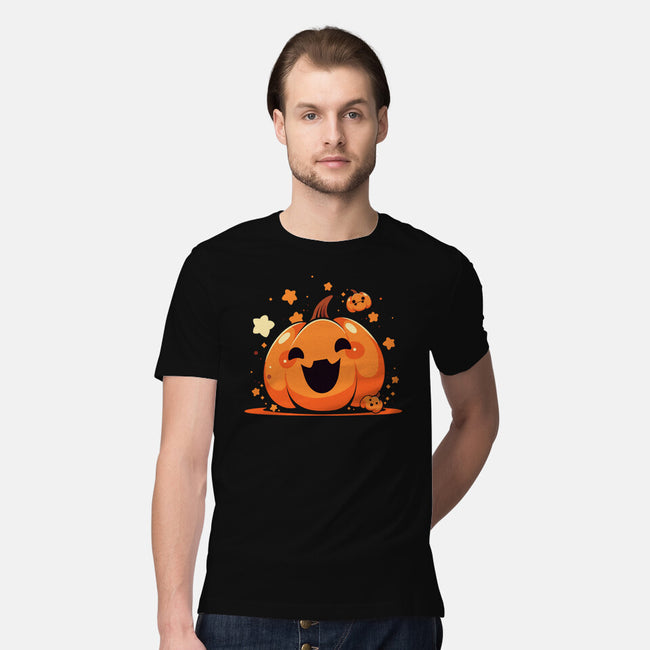 Kawaii Pumpkin Halloween-Mens-Premium-Tee-neverbluetshirts