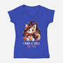 Purr A Spell On You-Womens-V-Neck-Tee-neverbluetshirts