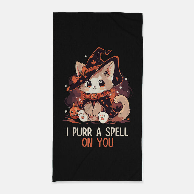 Purr A Spell On You-None-Beach-Towel-neverbluetshirts