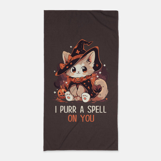 Purr A Spell On You-None-Beach-Towel-neverbluetshirts