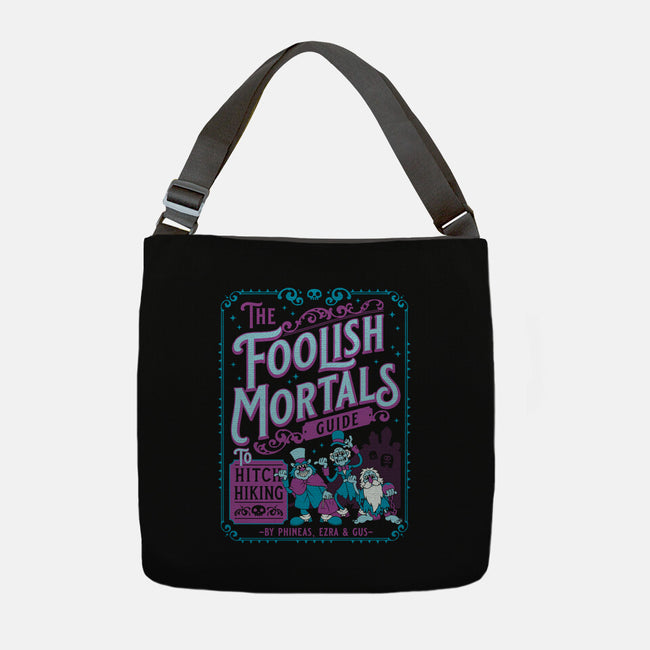 Foolish Mortals Hitchhiking Guide-None-Adjustable Tote-Bag-Nemons