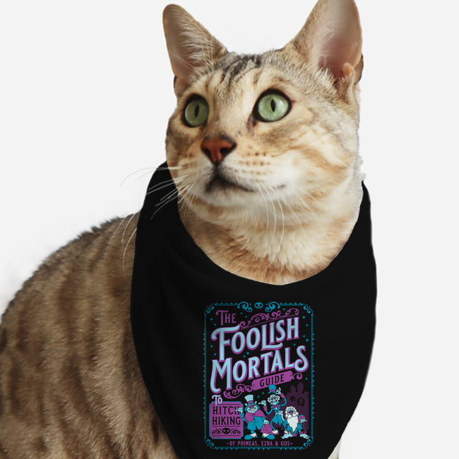 Foolish Mortals Hitchhiking Guide-Cat-Bandana-Pet Collar-Nemons