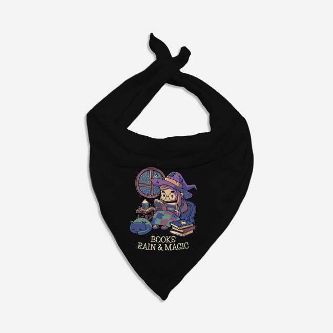 Books Rain And Magic-Cat-Bandana-Pet Collar-Geekydog