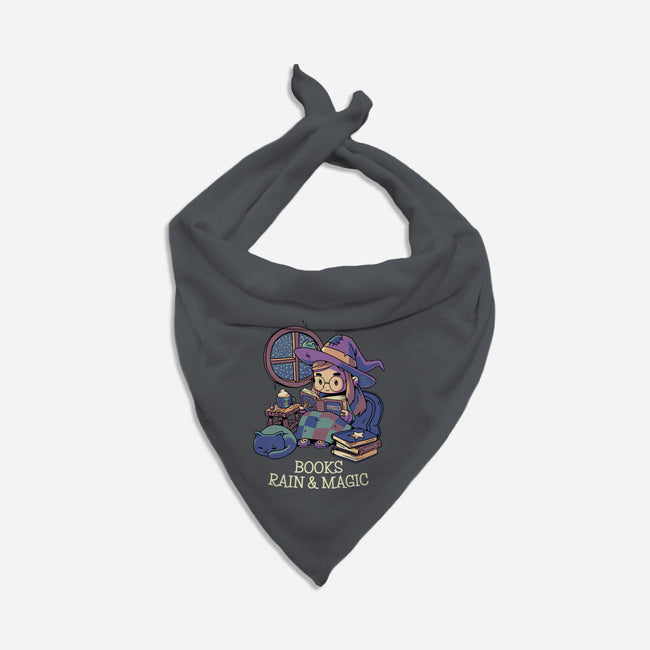 Books Rain And Magic-Cat-Bandana-Pet Collar-Geekydog