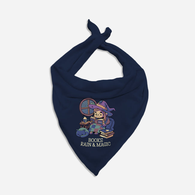 Books Rain And Magic-Cat-Bandana-Pet Collar-Geekydog