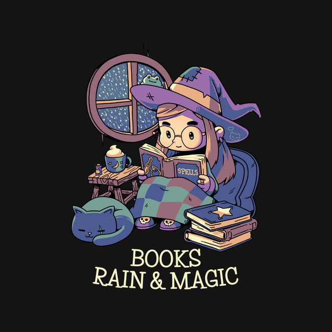 Books Rain And Magic-None-Removable Cover w Insert-Throw Pillow-Geekydog