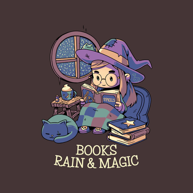 Books Rain And Magic-None-Drawstring-Bag-Geekydog