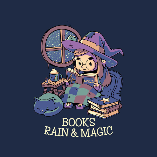 Books Rain And Magic-Womens-V-Neck-Tee-Geekydog