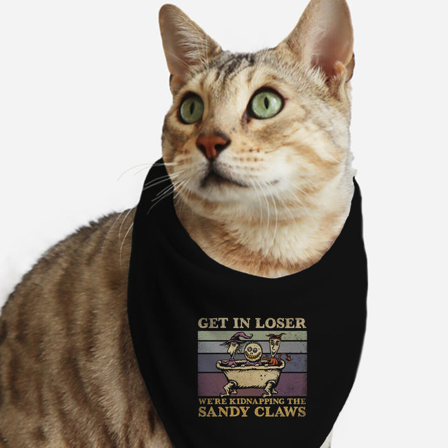 We're Kidnapping The Sandy Claws-Cat-Bandana-Pet Collar-kg07