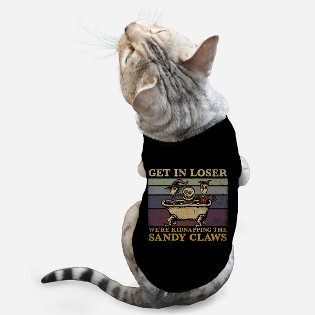 We're Kidnapping The Sandy Claws-Cat-Basic-Pet Tank-kg07