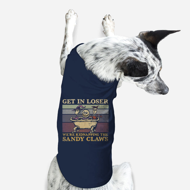 We're Kidnapping The Sandy Claws-Dog-Basic-Pet Tank-kg07