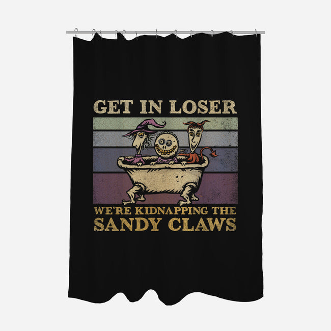 We're Kidnapping The Sandy Claws-None-Polyester-Shower Curtain-kg07