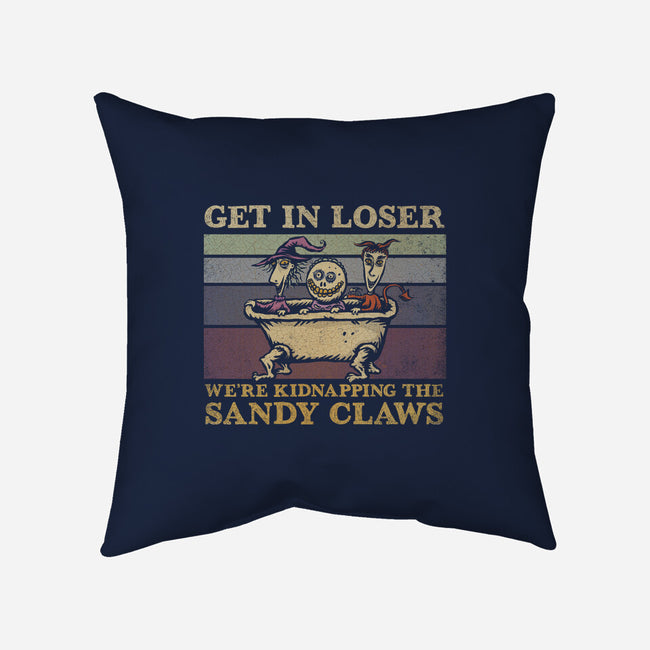 We're Kidnapping The Sandy Claws-None-Removable Cover w Insert-Throw Pillow-kg07