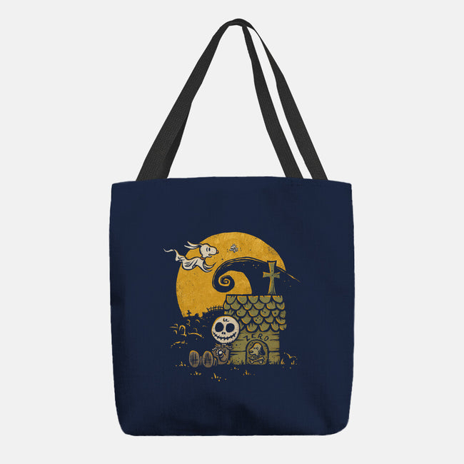 A Boy And His Ghost Dog-None-Basic Tote-Bag-kg07