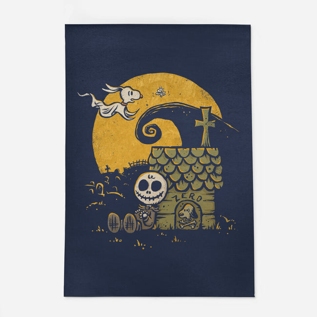 A Boy And His Ghost Dog-None-Outdoor-Rug-kg07