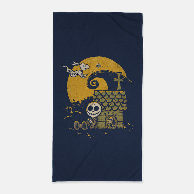 A Boy And His Ghost Dog-None-Beach-Towel-kg07