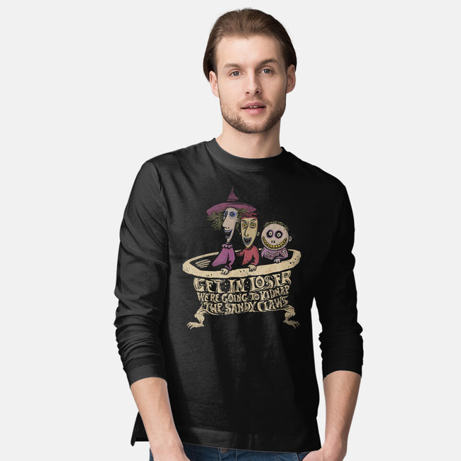 Kidnap The Sandy Claws-Mens-Long Sleeved-Tee-kg07