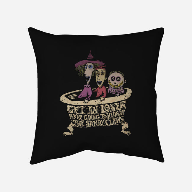 Kidnap The Sandy Claws-None-Removable Cover-Throw Pillow-kg07