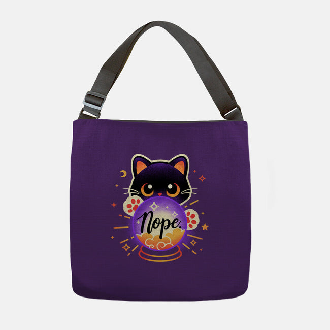 Cat Crystal Ball-None-Adjustable Tote-Bag-NemiMakeit