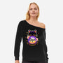 Cat Crystal Ball-Womens-Off Shoulder-Sweatshirt-NemiMakeit