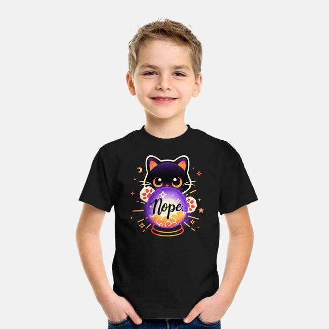 Cat Crystal Ball-Youth-Basic-Tee-NemiMakeit