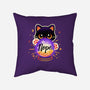 Cat Crystal Ball-None-Removable Cover w Insert-Throw Pillow-NemiMakeit