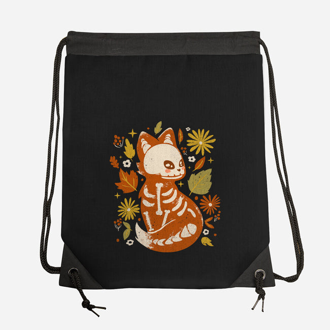 Fox Skeleton-None-Drawstring-Bag-IKILO