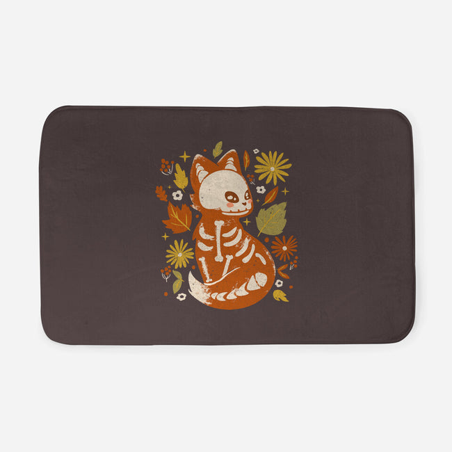 Fox Skeleton-None-Memory Foam-Bath Mat-IKILO