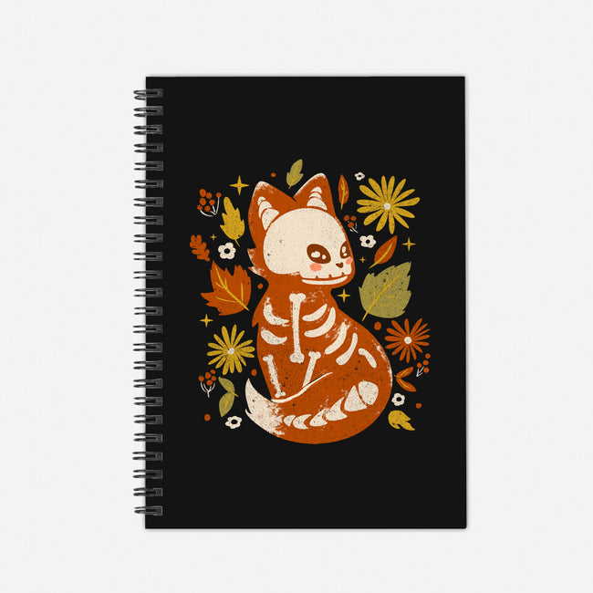 Fox Skeleton-None-Dot Grid-Notebook-IKILO