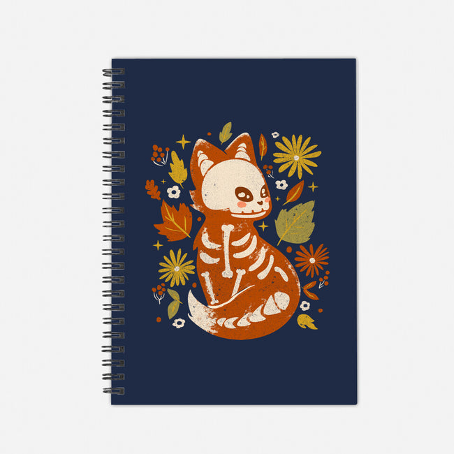 Fox Skeleton-None-Dot Grid-Notebook-IKILO