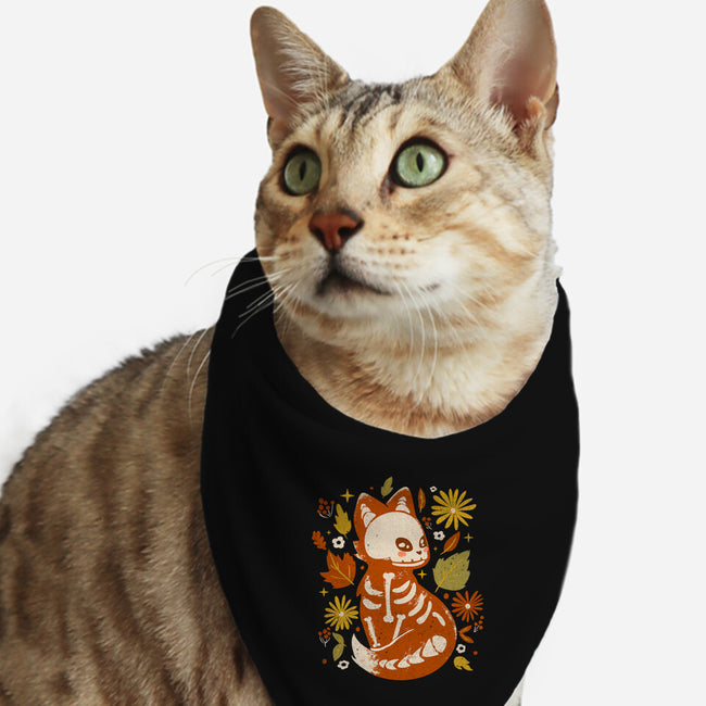 Fox Skeleton-Cat-Bandana-Pet Collar-IKILO