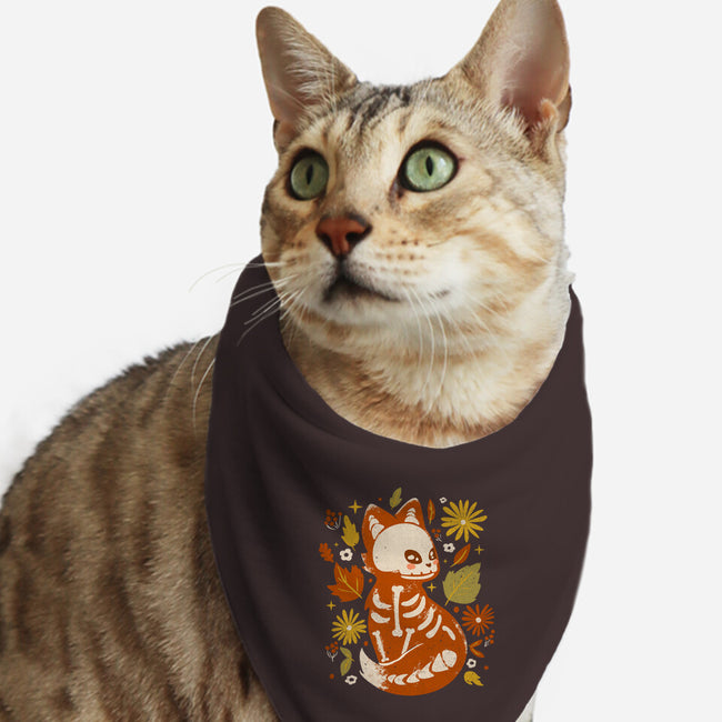 Fox Skeleton-Cat-Bandana-Pet Collar-IKILO