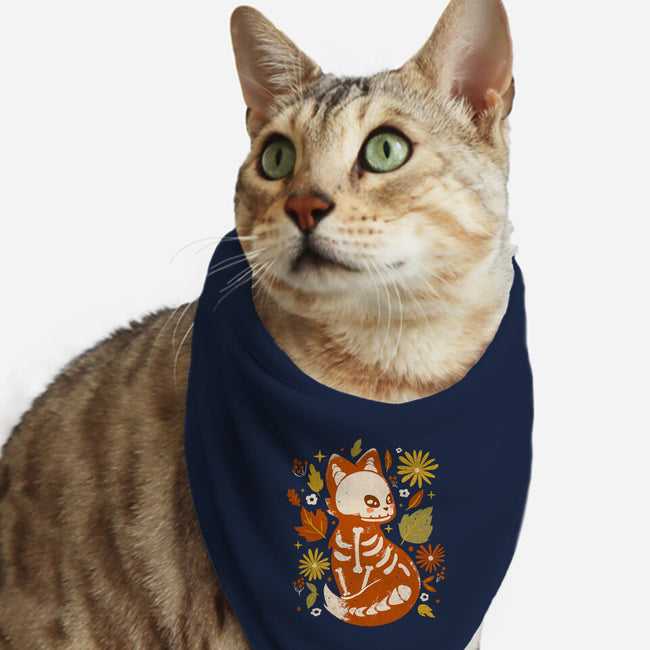 Fox Skeleton-Cat-Bandana-Pet Collar-IKILO