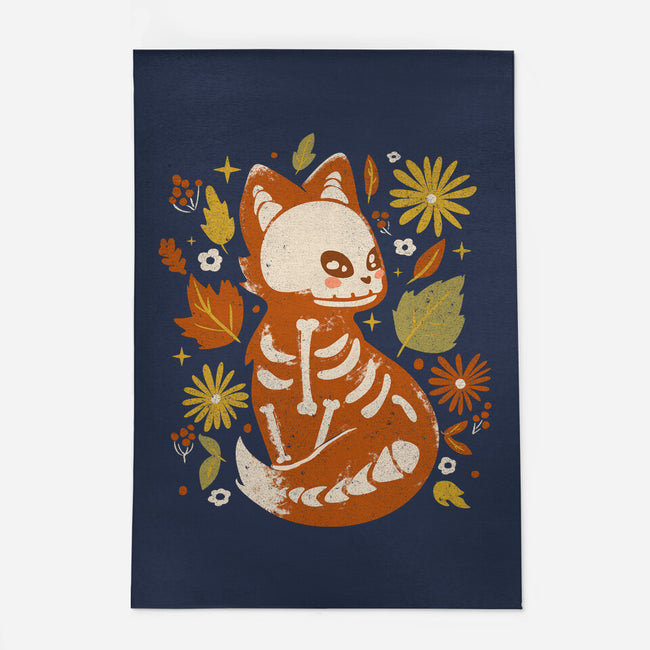 Fox Skeleton-None-Indoor-Rug-IKILO