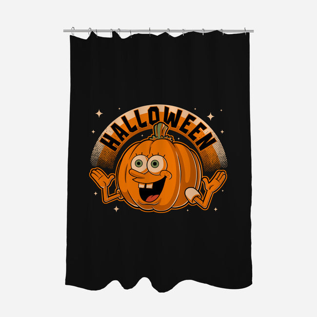 Bob Pumpkin Halloween-None-Polyester-Shower Curtain-Studio Mootant