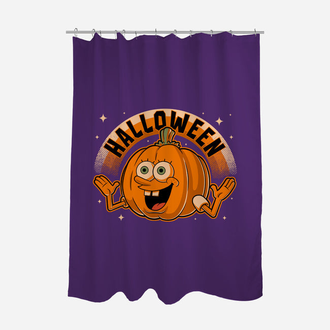 Bob Pumpkin Halloween-None-Polyester-Shower Curtain-Studio Mootant