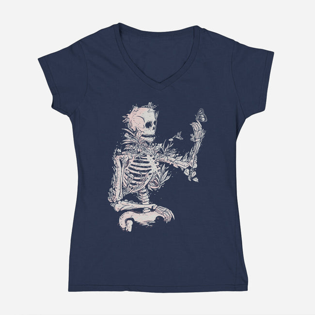 The Inner Gardener-Womens-V-Neck-Tee-kharmazero