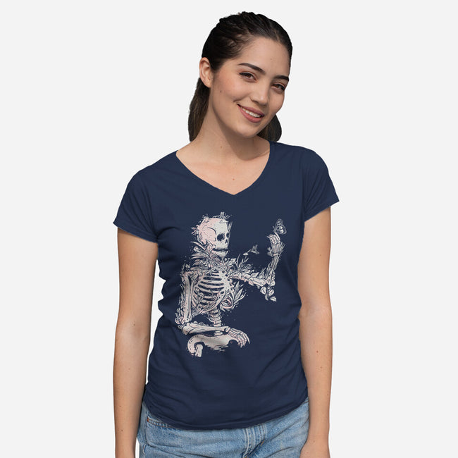 The Inner Gardener-Womens-V-Neck-Tee-kharmazero