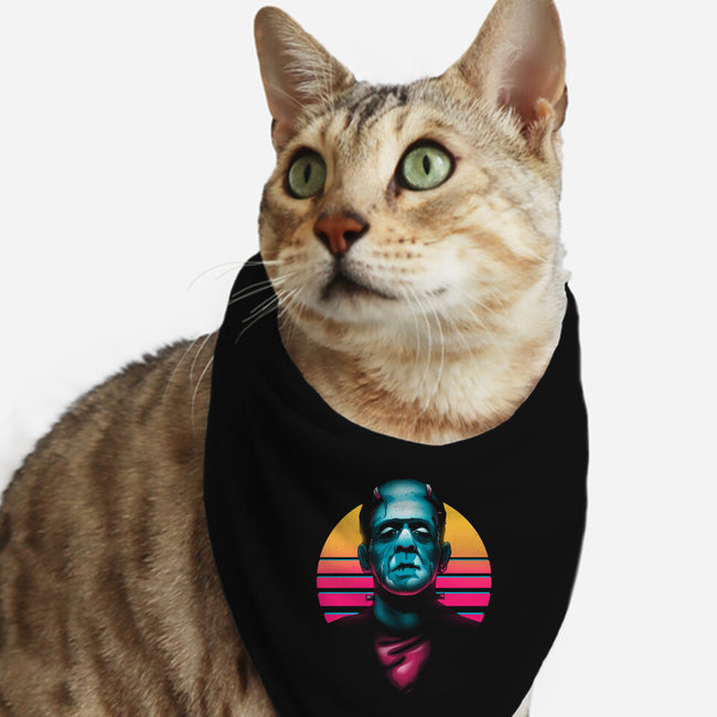 Retro Monsta-Cat-Bandana-Pet Collar-Getsousa!