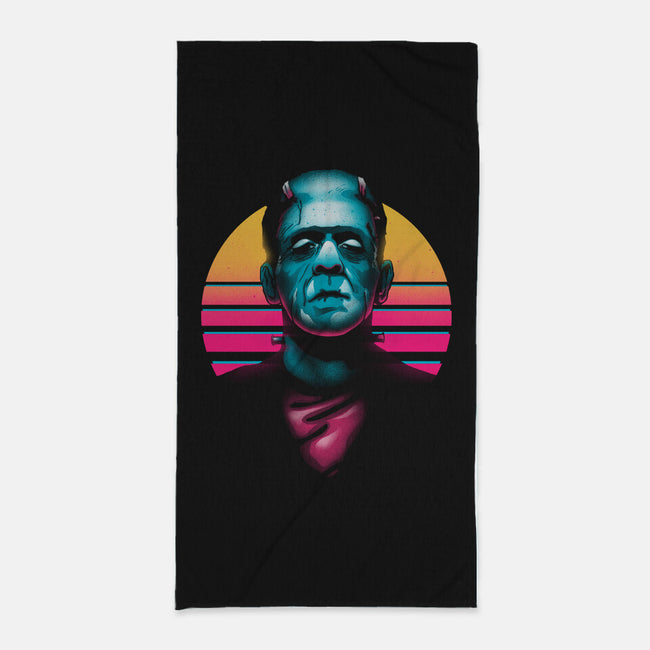 Retro Monsta-None-Beach-Towel-Getsousa!