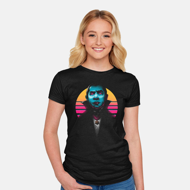 Retro Vampire-Womens-Fitted-Tee-Getsousa!