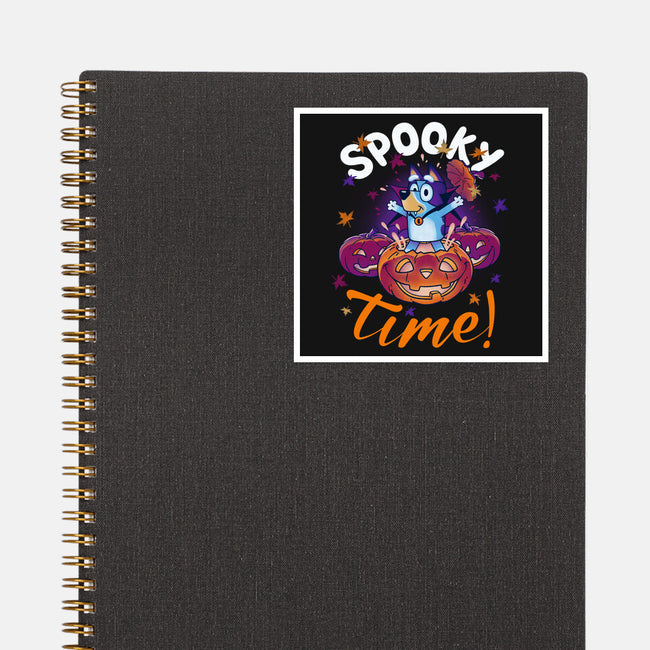 Bluey Spooky Time-None-Glossy-Sticker-Getsousa!