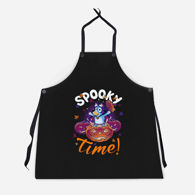 Bluey Spooky Time-Unisex-Kitchen-Apron-Getsousa!
