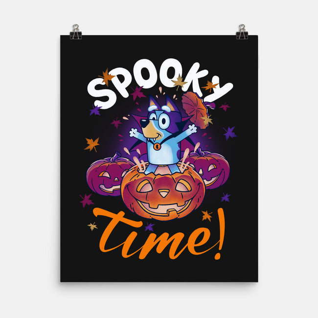 Bluey Spooky Time-None-Matte-Poster-Getsousa!