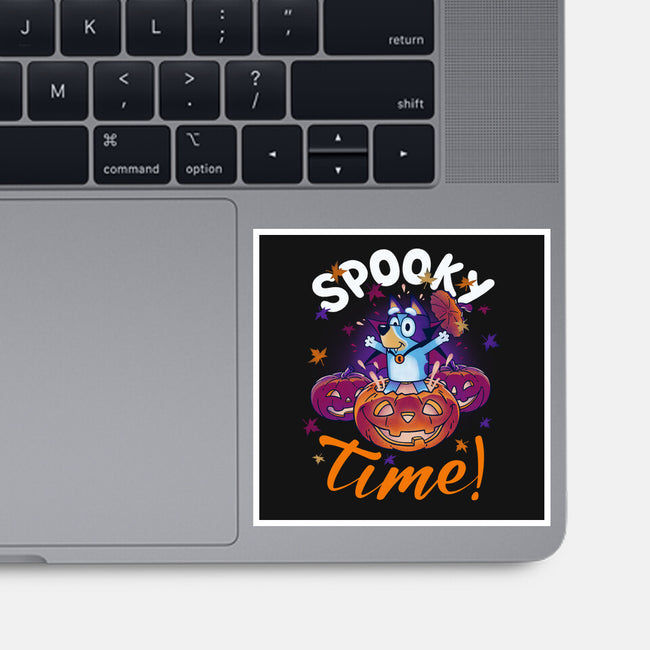 Bluey Spooky Time-None-Glossy-Sticker-Getsousa!